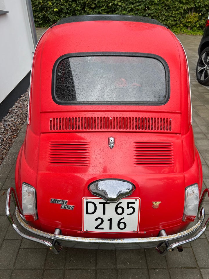 Fiat 500 0,5 Benzin modelår 1973 km 8000 Rød service ok full