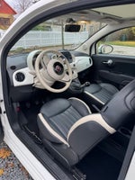 Fiat 500 1,2 Lounge Benzin modelår 2018 km 45000 Hvid ABS