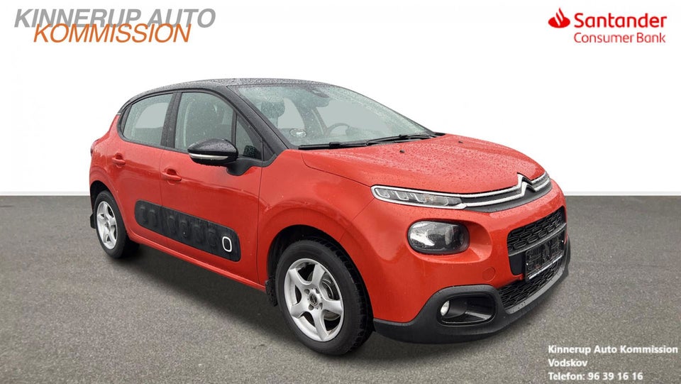 Citroën C3 1,6 BlueHDi 75 Iconic Diesel modelår 2017 km