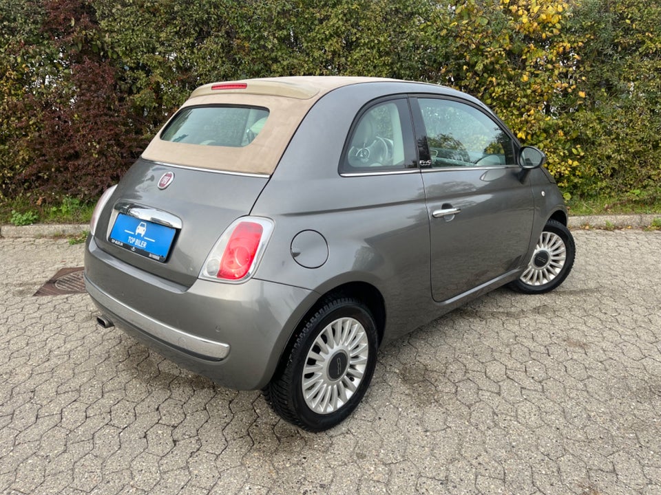 Fiat 500C 1,2 Lounge Benzin modelår 2012 km 40000 Koksmetal