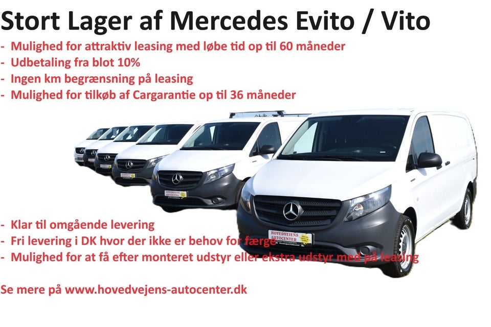 Mercedes Vito 119 2,0 CDi Kassevogn aut. L RWD d Diesel aut.