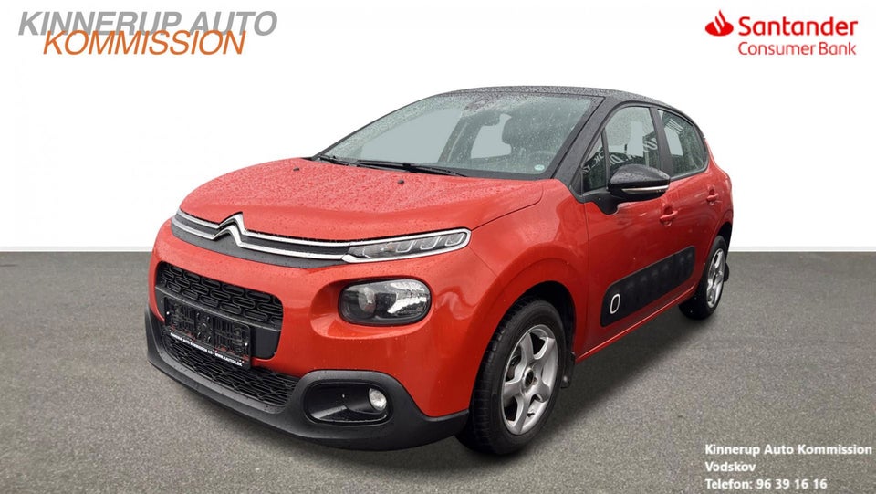 Citroën C3 1,6 BlueHDi 75 Iconic Diesel modelår 2017 km