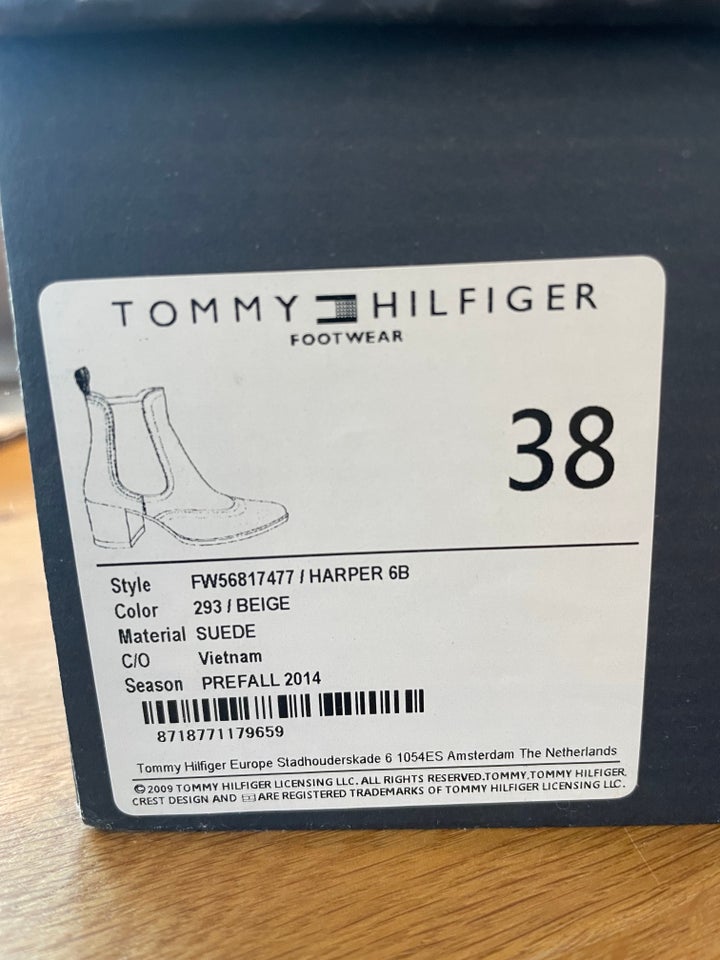 Støvletter, str. 38, Tommy Hilfiger