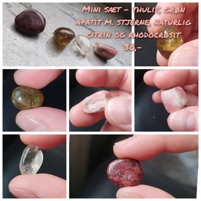 Smykker og sten, Mini sæt: Thulit, apatit, citrin & rhodocrosit, Nu har jeg fundet endnu flere skønh