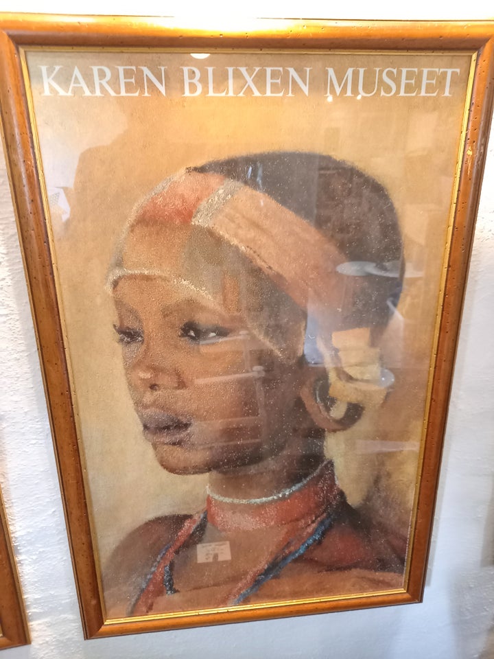 Plakat, Blixen, motiv: Afrikansk pige (Museet) dba.dk Køb og Salg af og Brugt