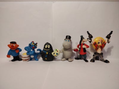 Samlefigurer, Retro, vintage, nostalgi, gammel, lopper, genbrug, 6 figurer fra ikke ryger hjem sælge