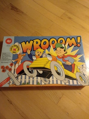 Wrooom!, Børne og familiespil, brætspil, Årets børnespil i 1991 - Wrooom.
Der er fuld fart på sækkev