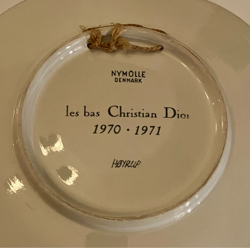 Christian Dior jubilæumsplatter, Nymølle, 1970