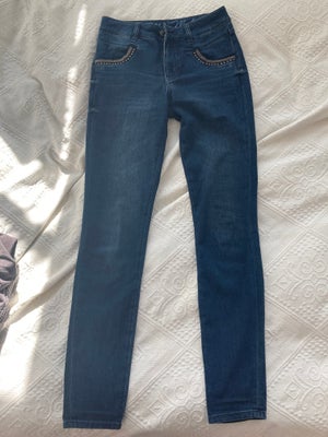 Jeans, Mos Mosh, str. 25,  Mørke blå,  Bomuld,  God men brugt, To par forskellige jeans. Meget pæne 