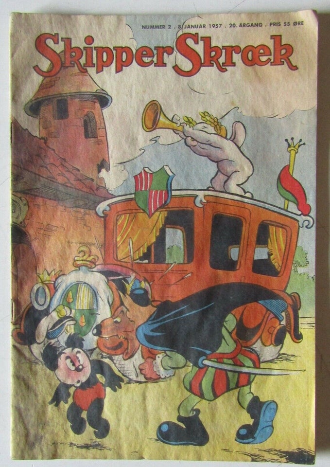 Skipper Skræk 1957 - 19 hæfter, Tegneserie