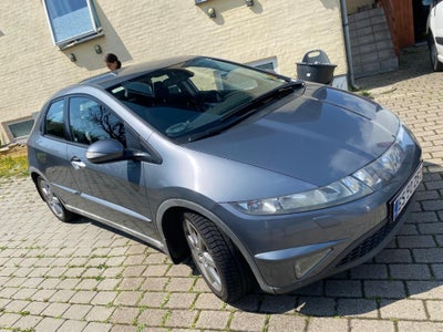 Honda Civic, 1,8 Sport, Benzin, 2006, gråmetal, træk, nysynet, aircondition, ABS, airbag, alarm, 5-d