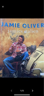 Jamies Italien, Jamie Oliver, emne: mad og vin, Jamie Olivers kogebog med italienske retter. Bogen e