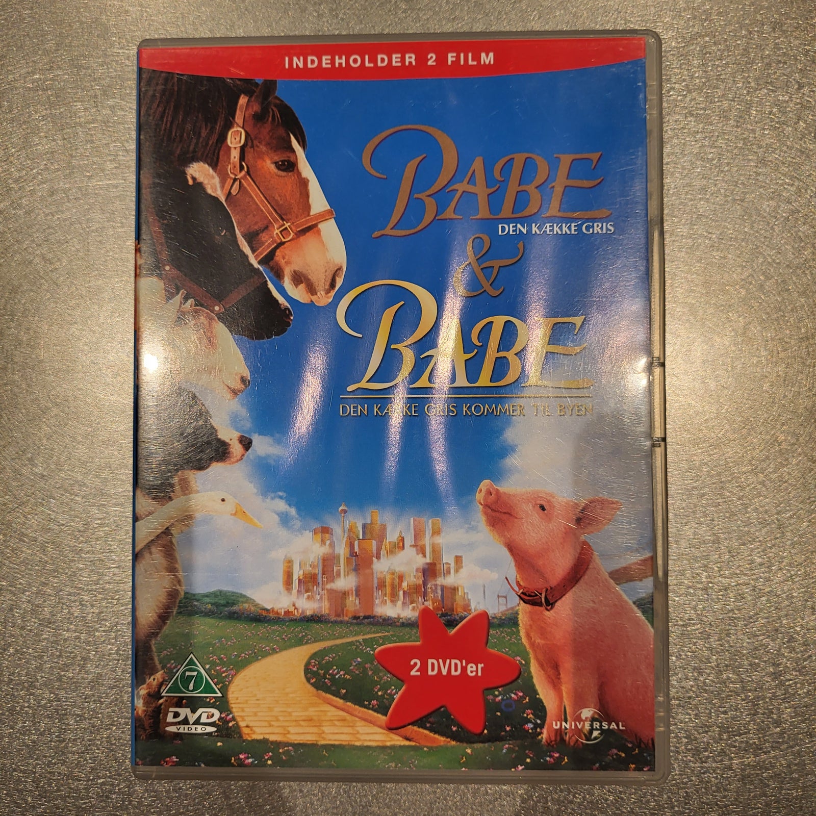 Babe den kække gris 1+2, DVD, – Køb og Salg af Nyt og Brugt
