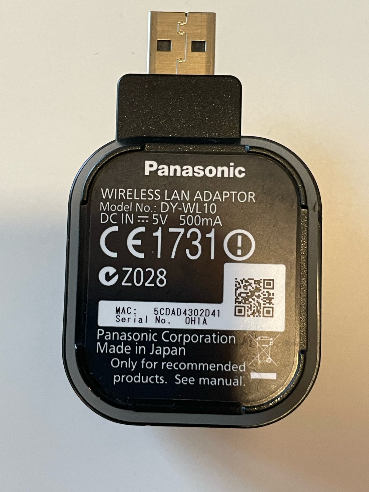 Wifi adapter, Panasonic, Perfekt