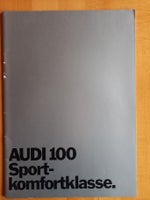 Audi 100 Coupe Brochure, emne: bil og motor