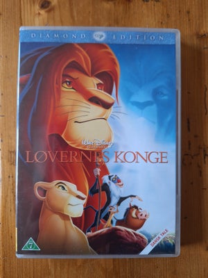 Løvernes konge, instruktør Walt Disney, DVD, tegnefilm