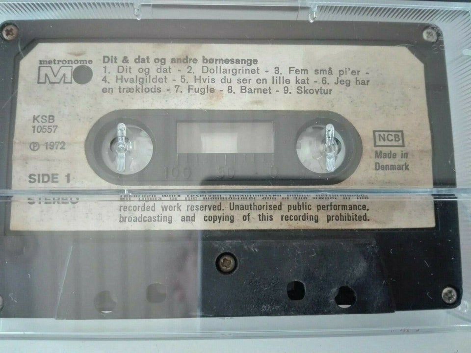 Andre samleobjekter, kassetter med børnemusik
