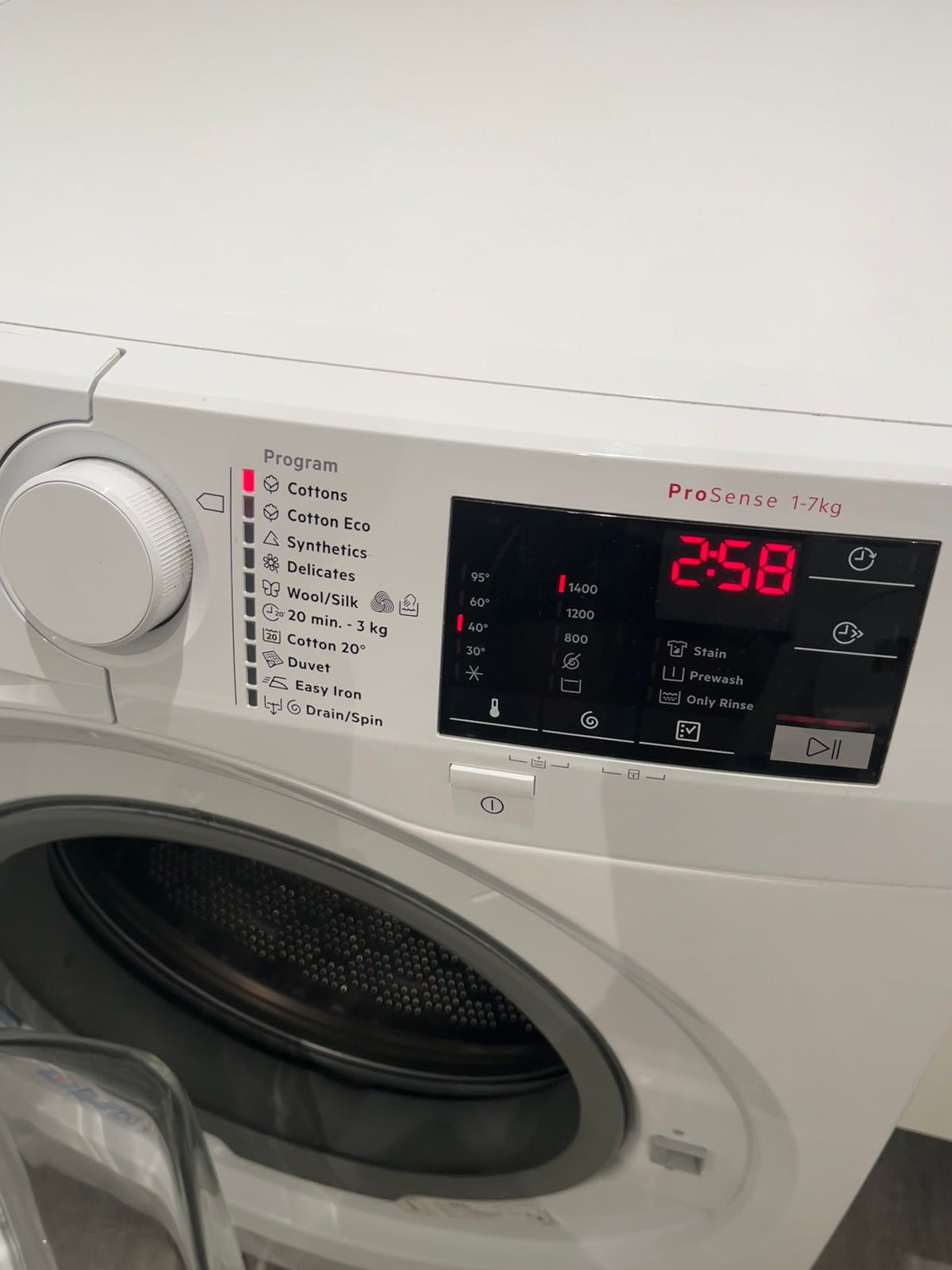 AEG vaskemaskine, 6000 Series Lavamat, frontbetjent