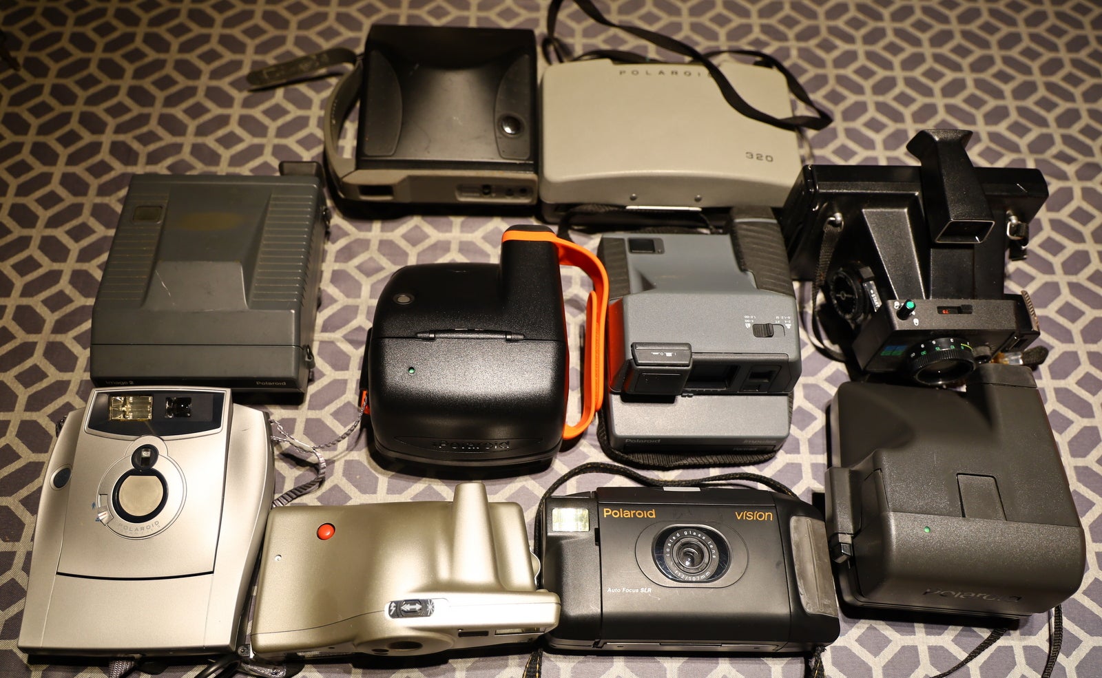 Polaroid, 10 forskellige modeller i alt 900kr, God