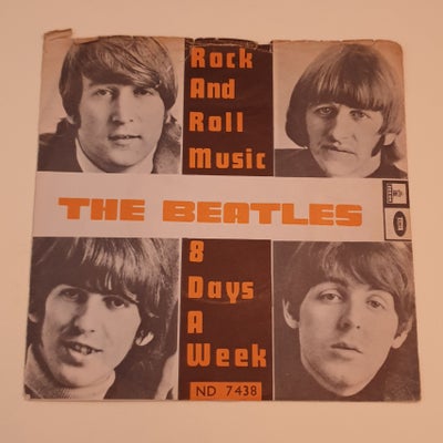 Single, The Beatles, Rock And Roll Music, Rock, Beatles Meget sjælden NORSK udgivelse af singlen Roc