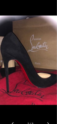 Støvletter, str. 39,5, Christian Louboutin Paris ,  Sort,  Næsten som ny, Hej , sælges mine næsten n