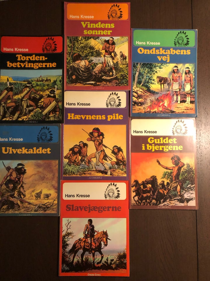 Indianer. Album 1-7., Hans Kresse, Tegneserie