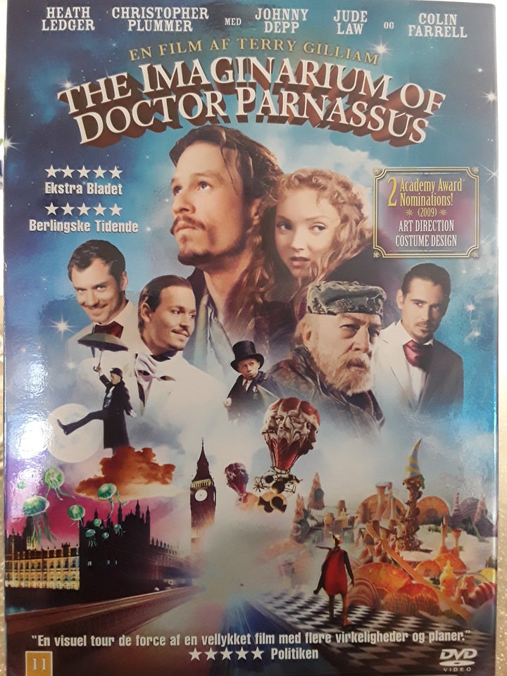 The Imaginarium of Doctor Parnassus, DVD, drama