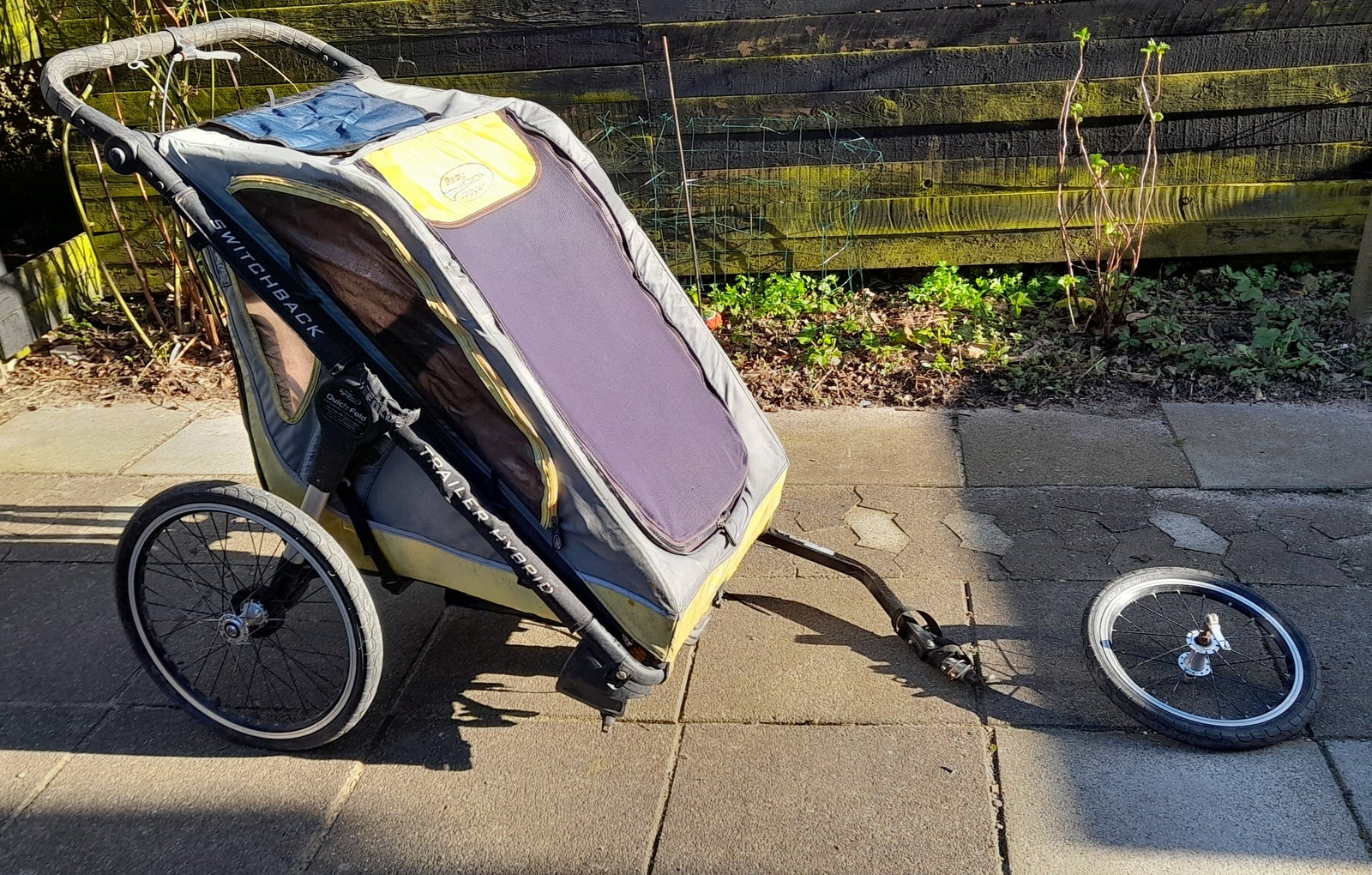 Cykeltrailer/klapvogn plads til 2 børn