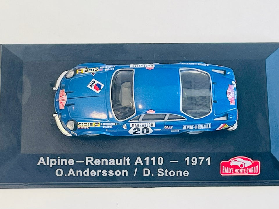 Modelbil, Ixo - Rally Monte Carlo 1971 Alpine - Renault A110 ,