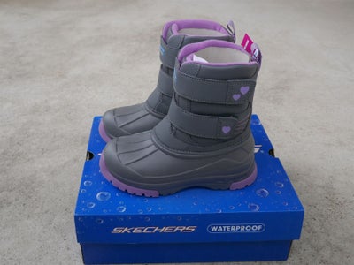 Vinterstøvler, str. 28, Skechers *NYE*, str. 28,5, piger, Lækre, lette vinterstøvler / snowboots fra