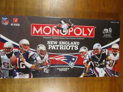 ‘03 New England sold Patriots Monopoly Collectors Edition