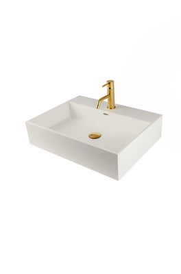 Lavabo Solid Surface håndvask, 60x45 cm, hvid, ER KØBT PÅ AKTION OG DEN ER HELT NY.
PRISEN ER INCL F