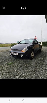 Ford Ka, 1,6 StreetKa, Benzin, 2003, km 158929, sort, nysynet, 2-dørs, st. car., Ford Street Ka Cabr