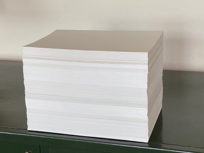 Papir - 170 gr./m2, A4, hvidt
mellem 1.110 og 1.120 ark
Sælges samlet for