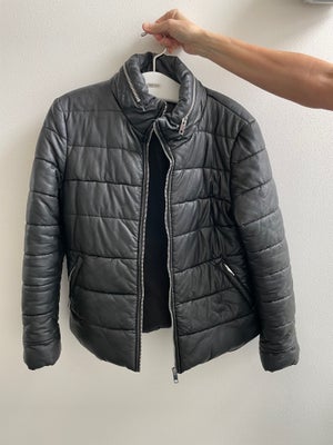 Jakke, str. 40, Esprit ,  God men brugt, Meget lidt brugt! Læder look-a-like. 