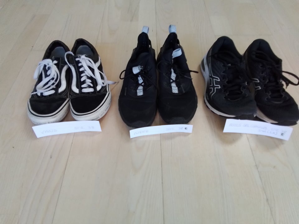 Fritidssko, Nike, Vans