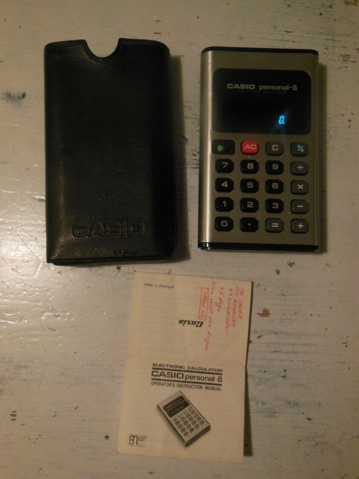 Andre samleobjekter, Casio Regnemaskine 1975 Personal 8