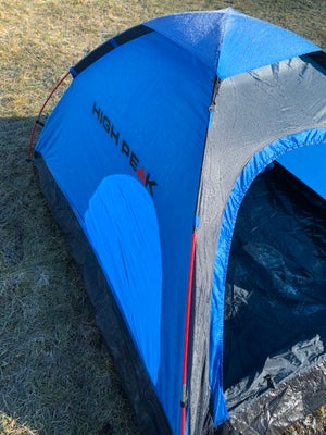 High Peak Monodome telt, Brugt 2 gang. 
Specifikationer:
2 personer
Vandsøjletryk: 1500
Vandtætte sø
