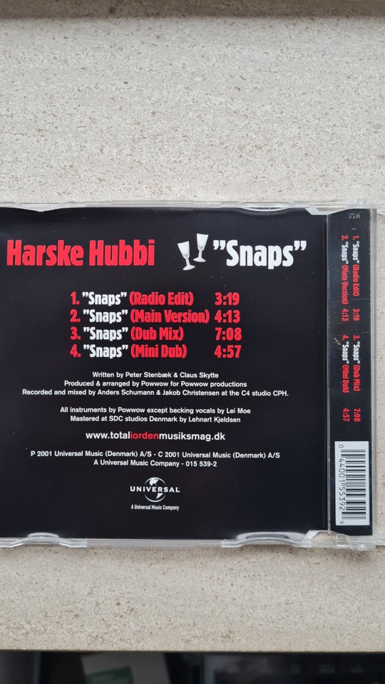 HARSKE HUBBI.: "SNAPS"., rock