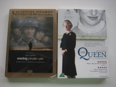 Forskellige DVD'er sælges, DVD, andet, 
The Queen - Set få gange 15 kr.
Saving Private Ryan, action/