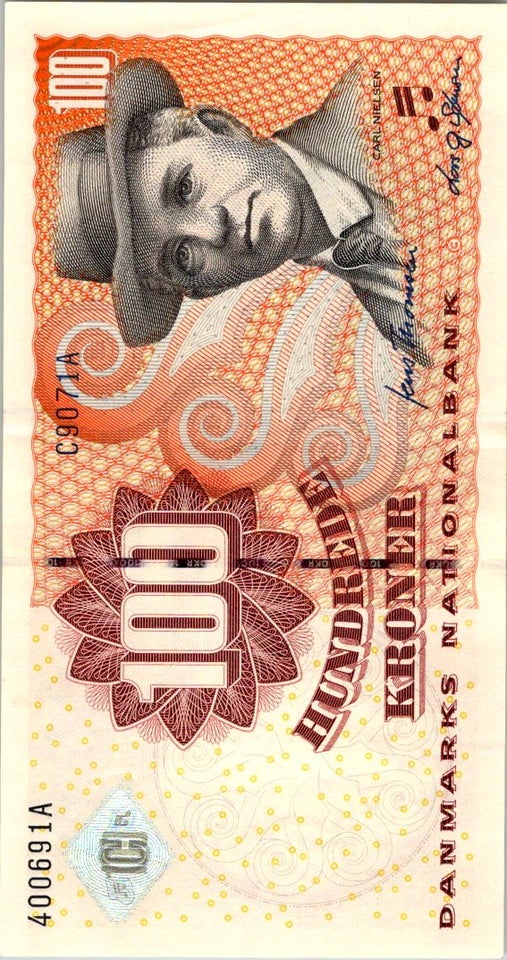 Danmark, sedler, 100