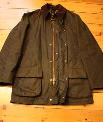 Jakke, str. S, Barbour,  Olive,  100% bomuld,  Næsten som ny, Barbour Bristol i størrelse S (stor S)