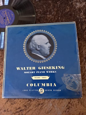 LP, Walter Gieseking, Mozart Piano Works, Klassisk