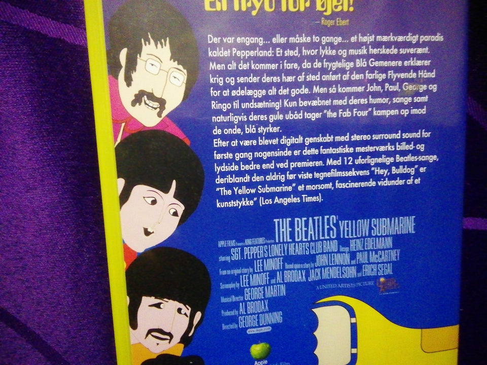 Musikfilm, YELLOW SUBMARINE, instruktør THE BEATLES