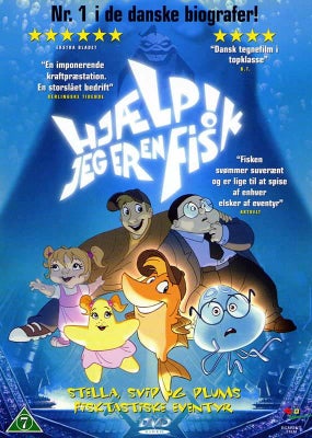 Hjælp jeg er en fisk !, DVD, tegnefilm, DVDen er tip top
En fejlslagen fisketur bringer de tre børn 