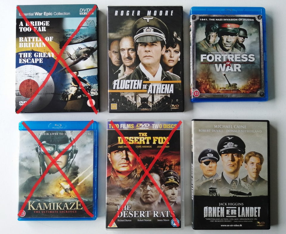 Historiske Film, Krigsfilm & Dokumentar, DVD