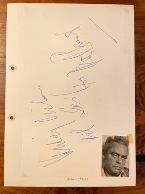 Autografer, Super Stjerne Skuespiller, Dirch Passer