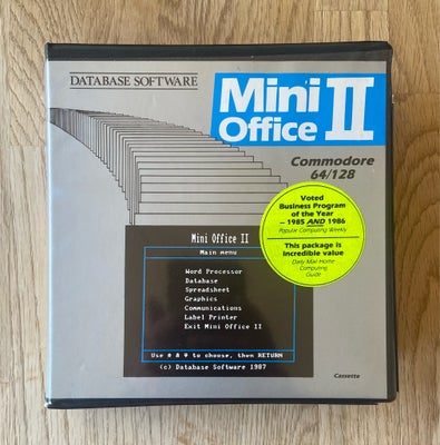 Mini Office 2, Commodore 64 / 128, Flot udgave af Mini Office II på kassettebånd til Commodore 64 / 