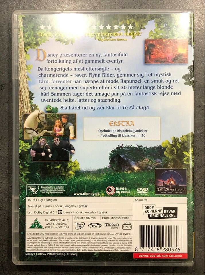 To På Flugt, instruktør Walt Disney, DVD