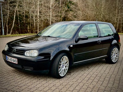 VW Golf IV, 1,8 GTi Turbo, Benzin, 1999, km 312000, sort, ABS, airbag, 3-dørs, centrallås, startspær